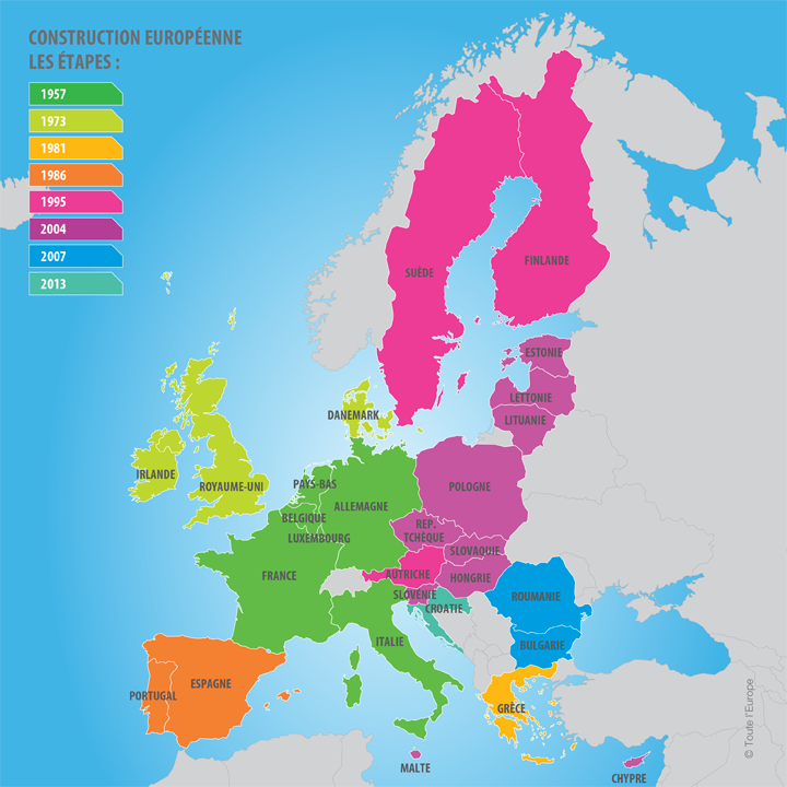 Carte des capitales européennes - Pays de l'UE - Toute l ...
